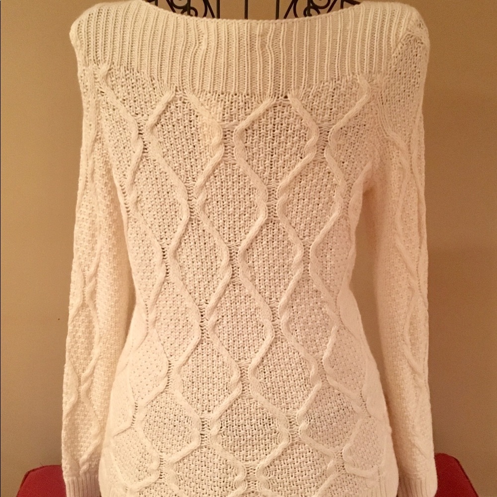 Ann Taylor Loft Ivory Sweater